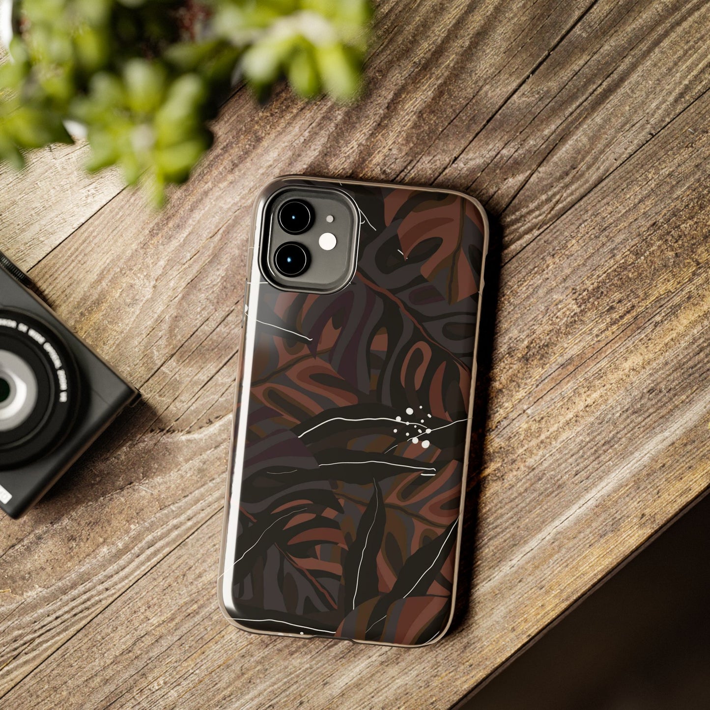 Modern exotic jungle plants Tough Phone Cases