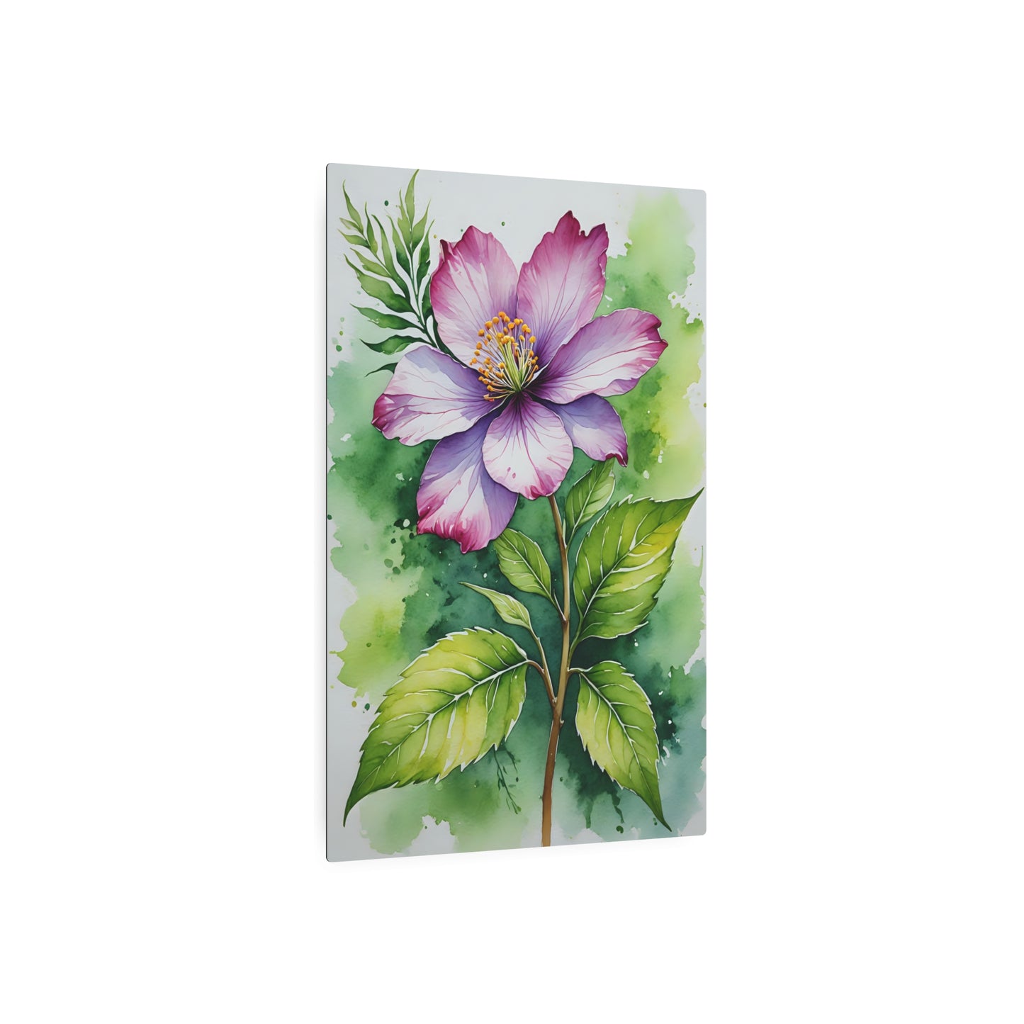 Blossoming Serenity Metal Art Sign