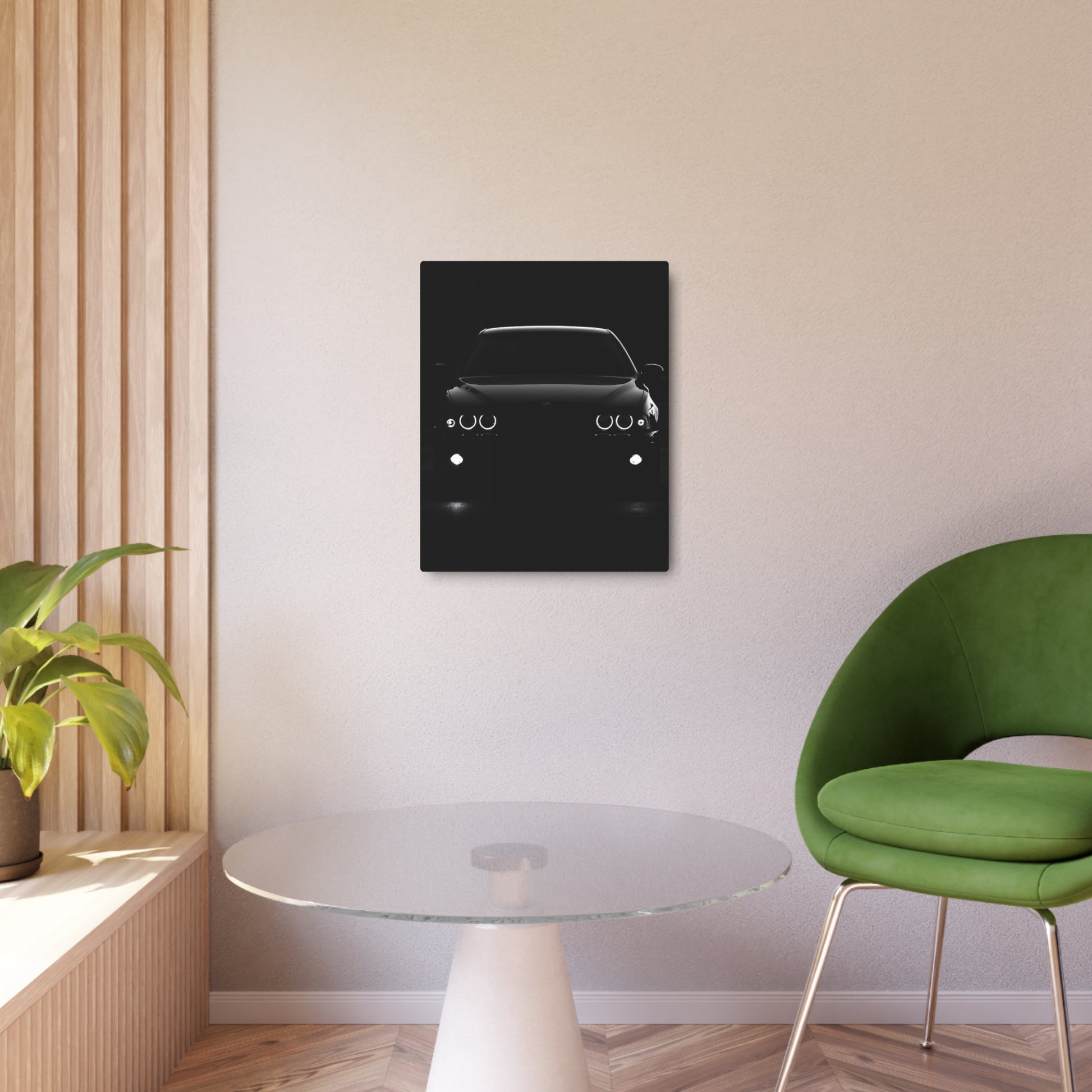 Black Bmw Metal Art Sign