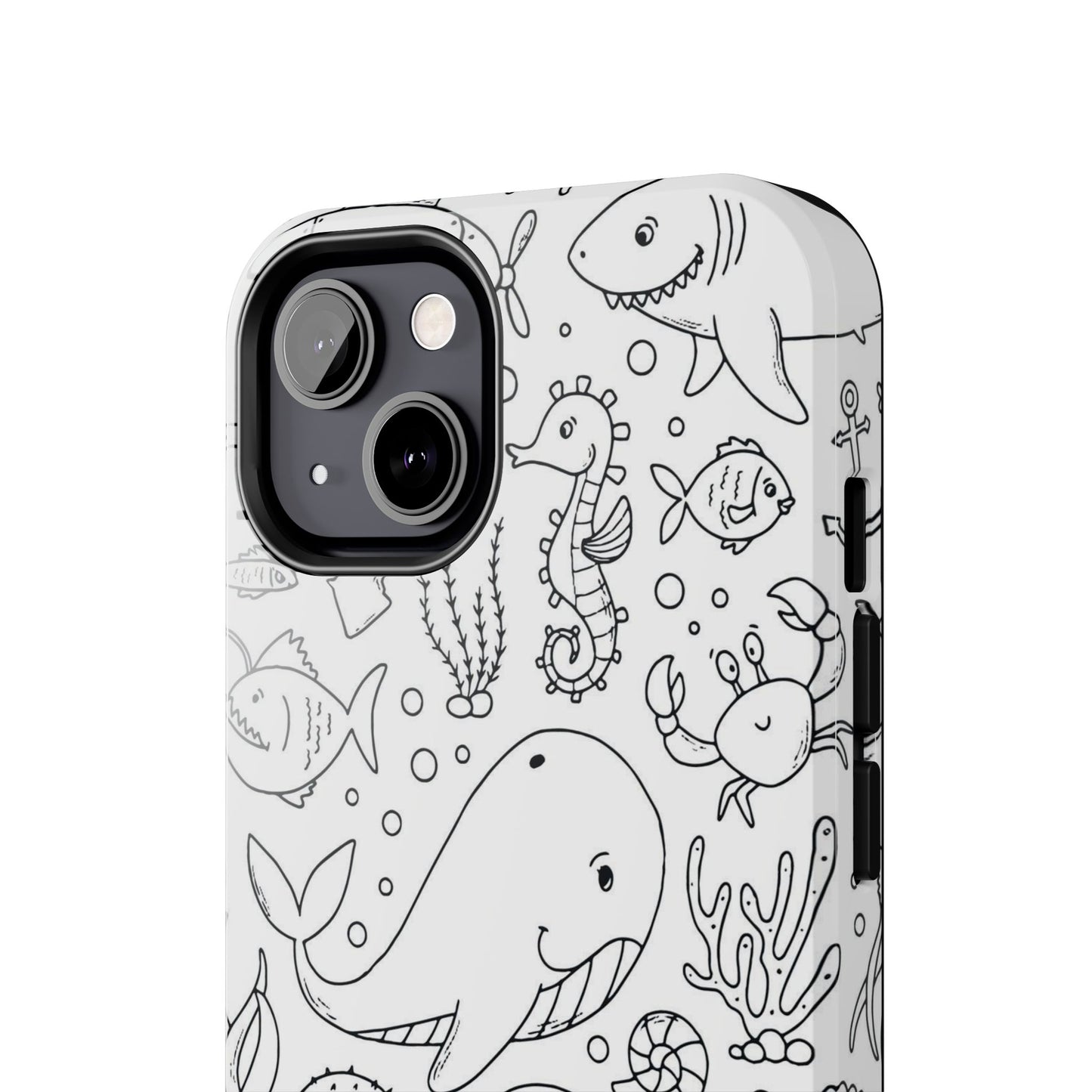 monochrome seamless pattern Tough Phone Cases