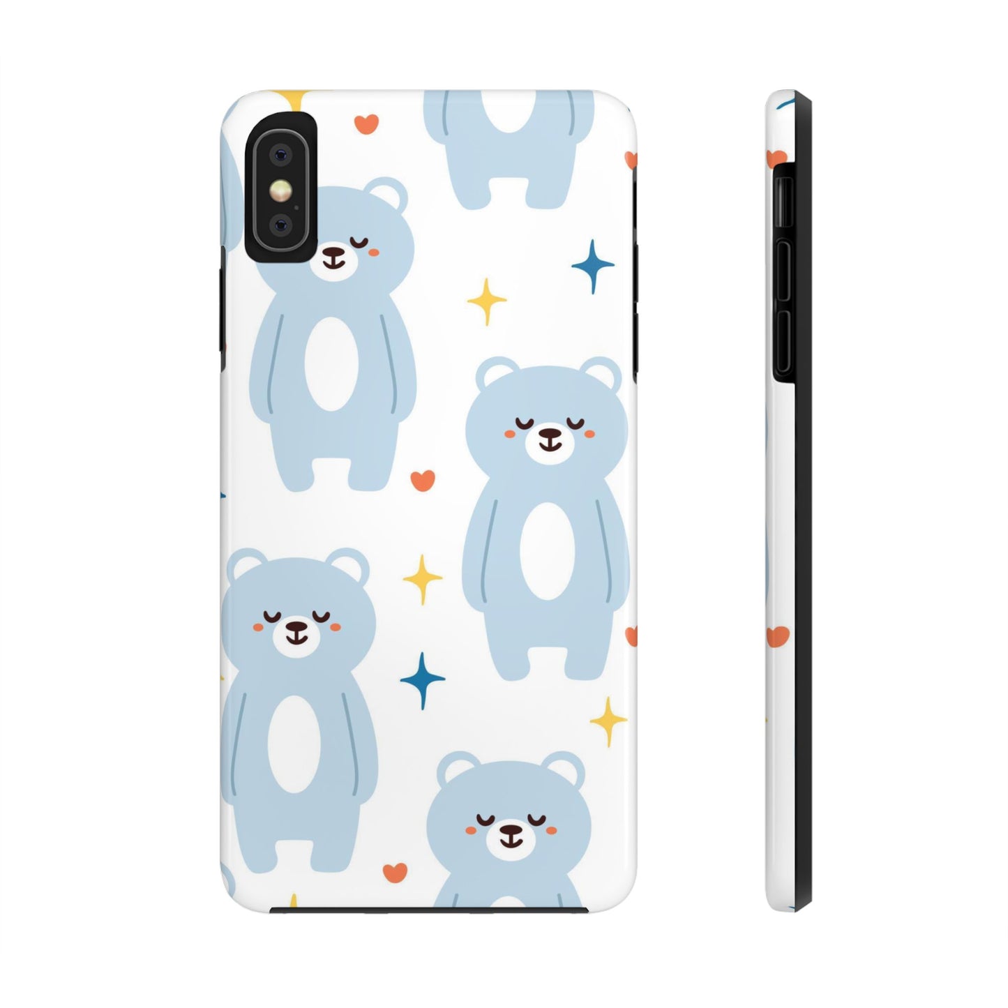 seamless pattern cute happy bear Tough Phone Cases iPhone XS MAX