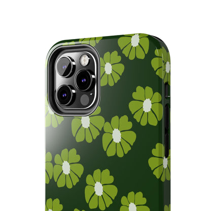 Retro groovy flowers seamless pattern Tough Phone Cases