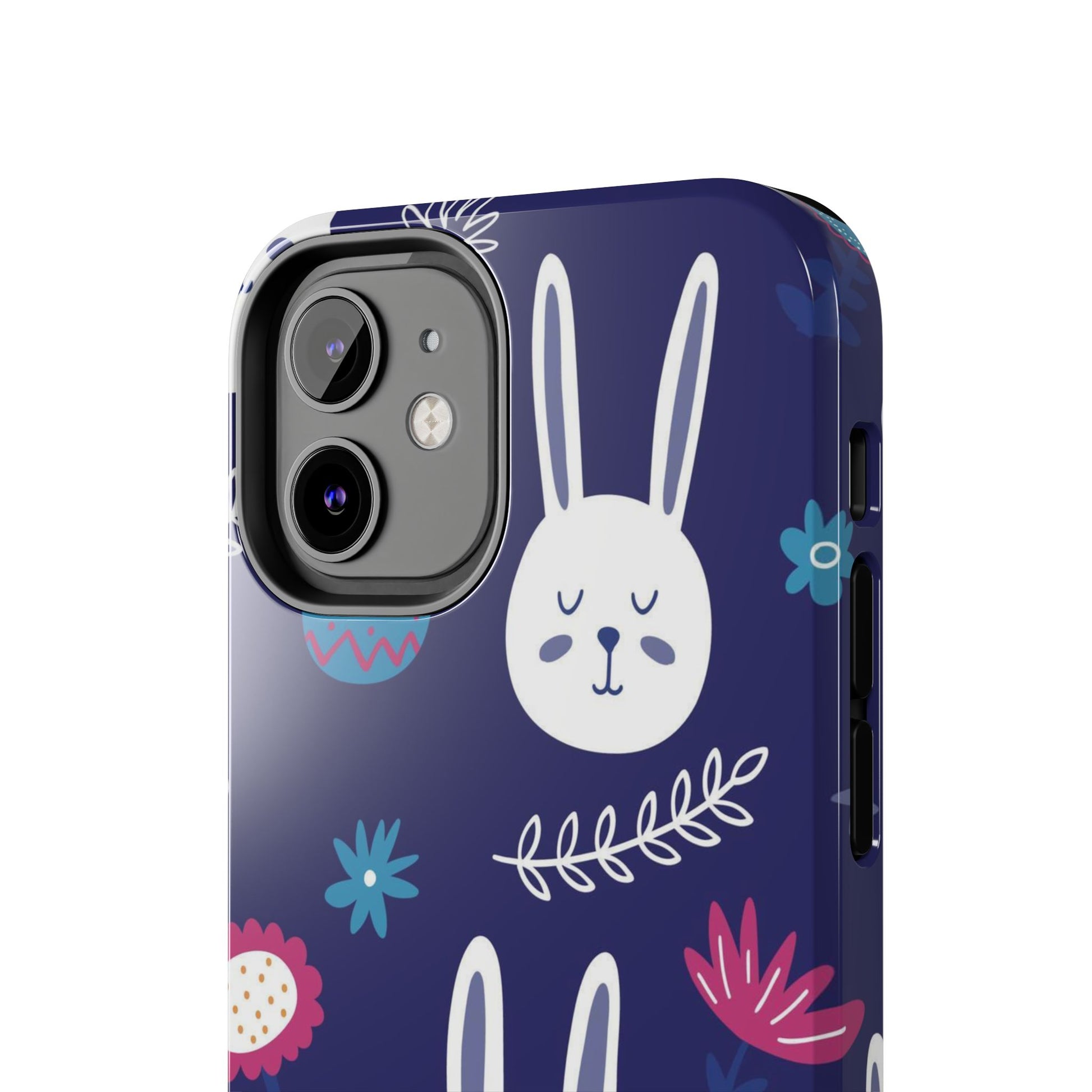 Seamless pattern with cute hand drawn bunnies Tough Phone Case