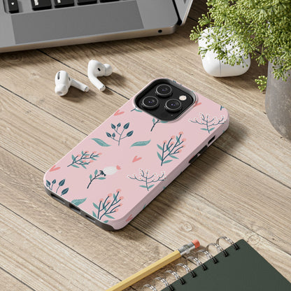 Floral seamless pattern. Garden flowers branches Tough Phone Cases