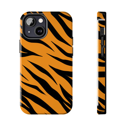 Tiger Texture Tough Phone Cases iPhone 13 Mini