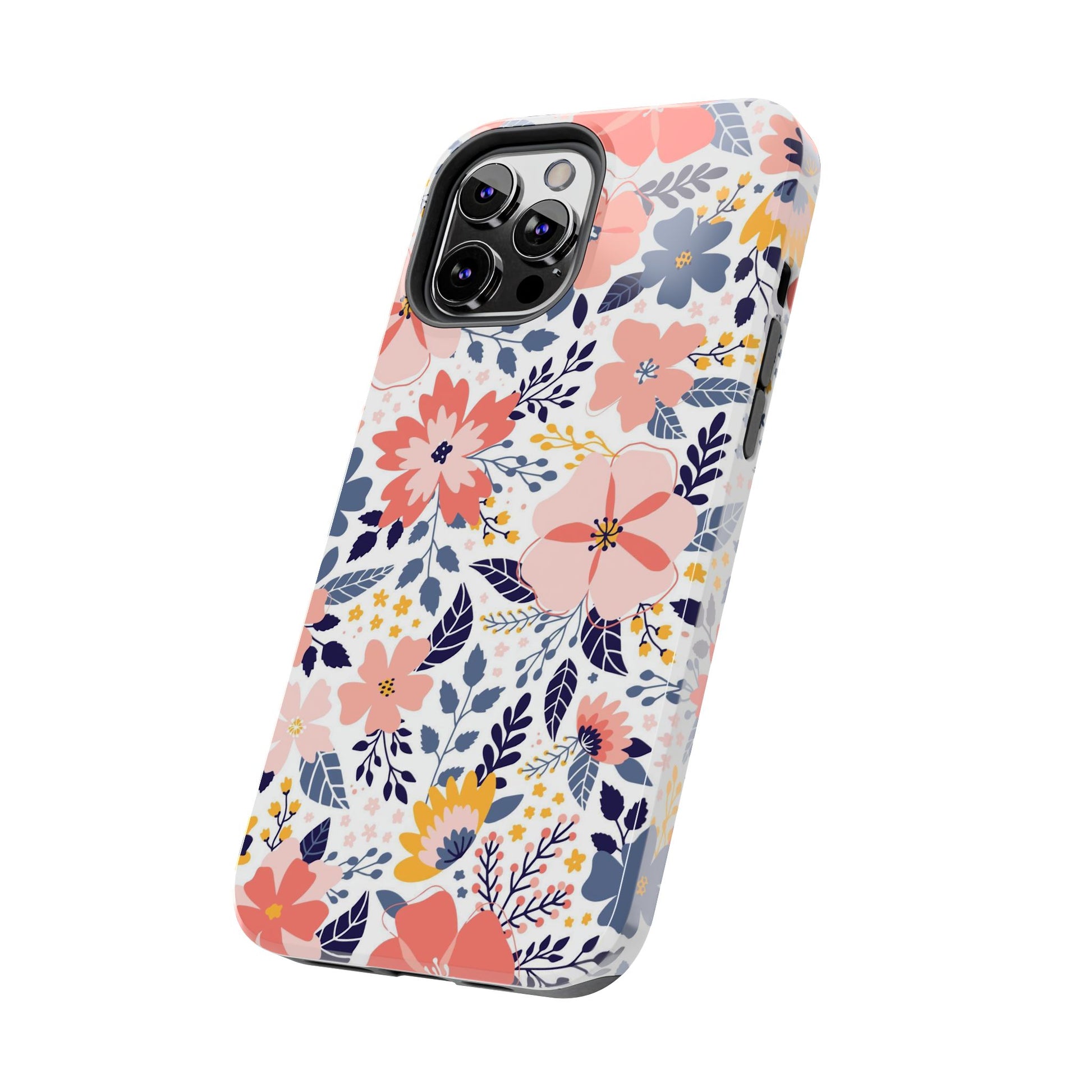 seamless pattern with abstract flowers Tough Phone Cases