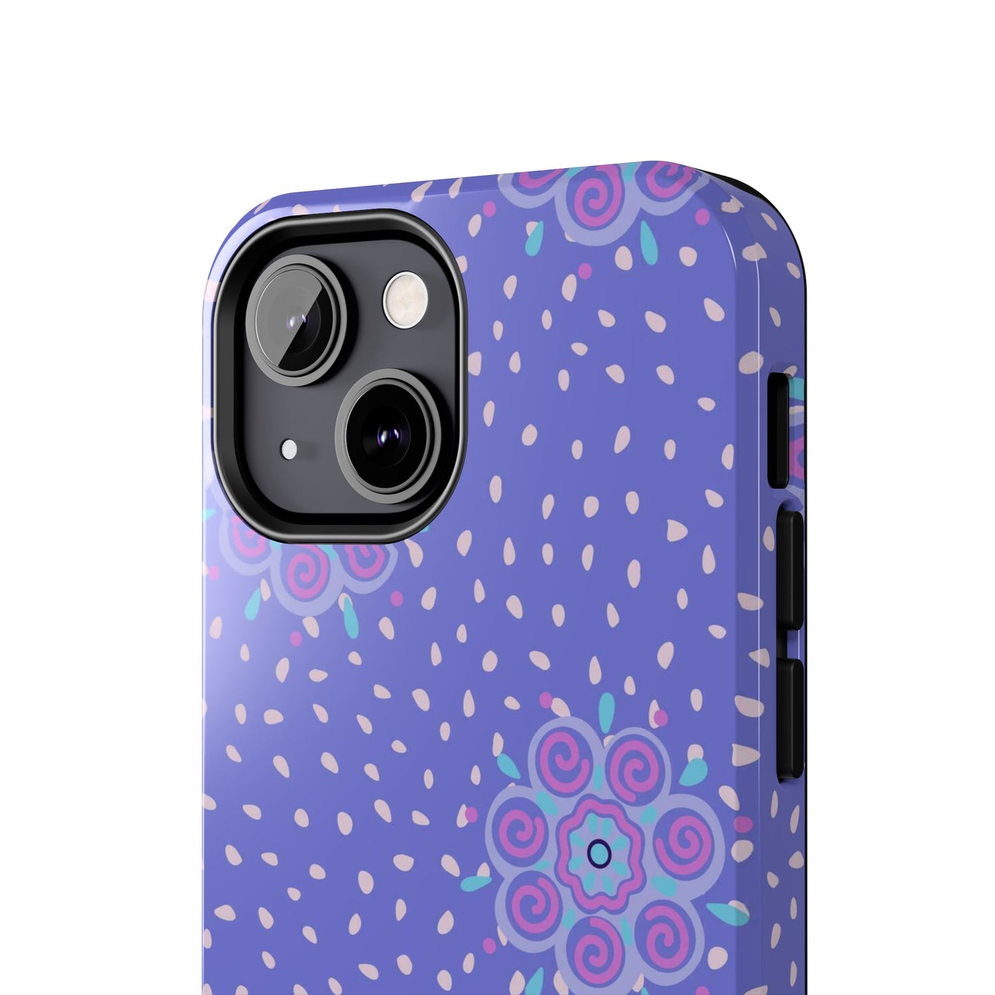 Abstract ethnic bud flower seamless pattern Tough Phone Cases