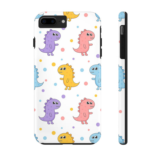 cartoon dinosaur pattern Tough Phone Cases iPhone 7 Plus, iPhone 8 Plus