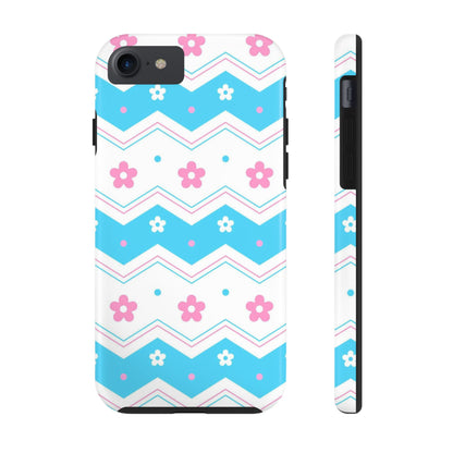 Rainbow Pink Blue Pastel Flower Tough Phone Cases iPhone 7, iPhone 8, iPhone SE