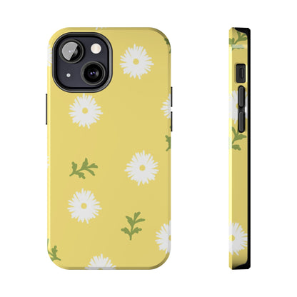 seamless doodle hand drawing daisy flower Tough Phone Cases iPhone 13 Mini