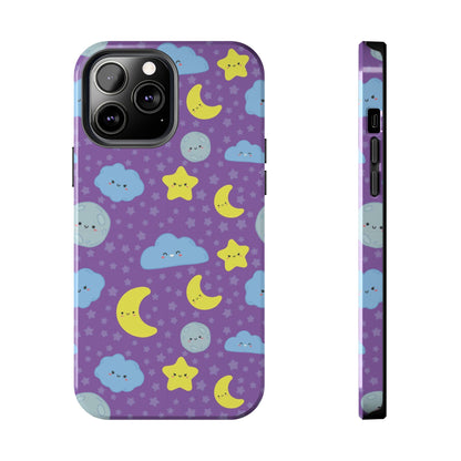 Night sky seamless pattern Tough Phone Cases iPhone 13 Pro Max