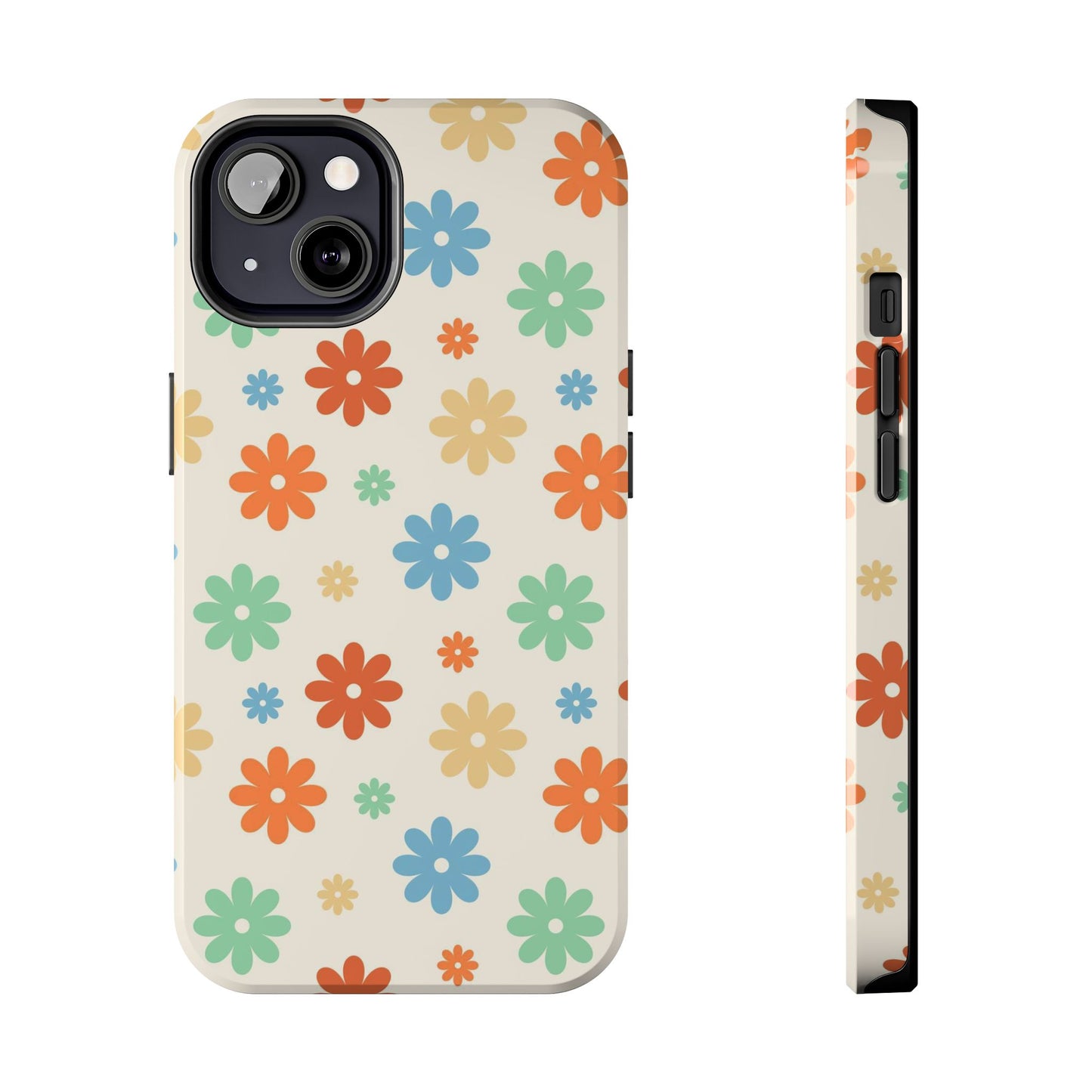 Retro groovy daisy seamless pattern Tough Phone Cases iPhone 13