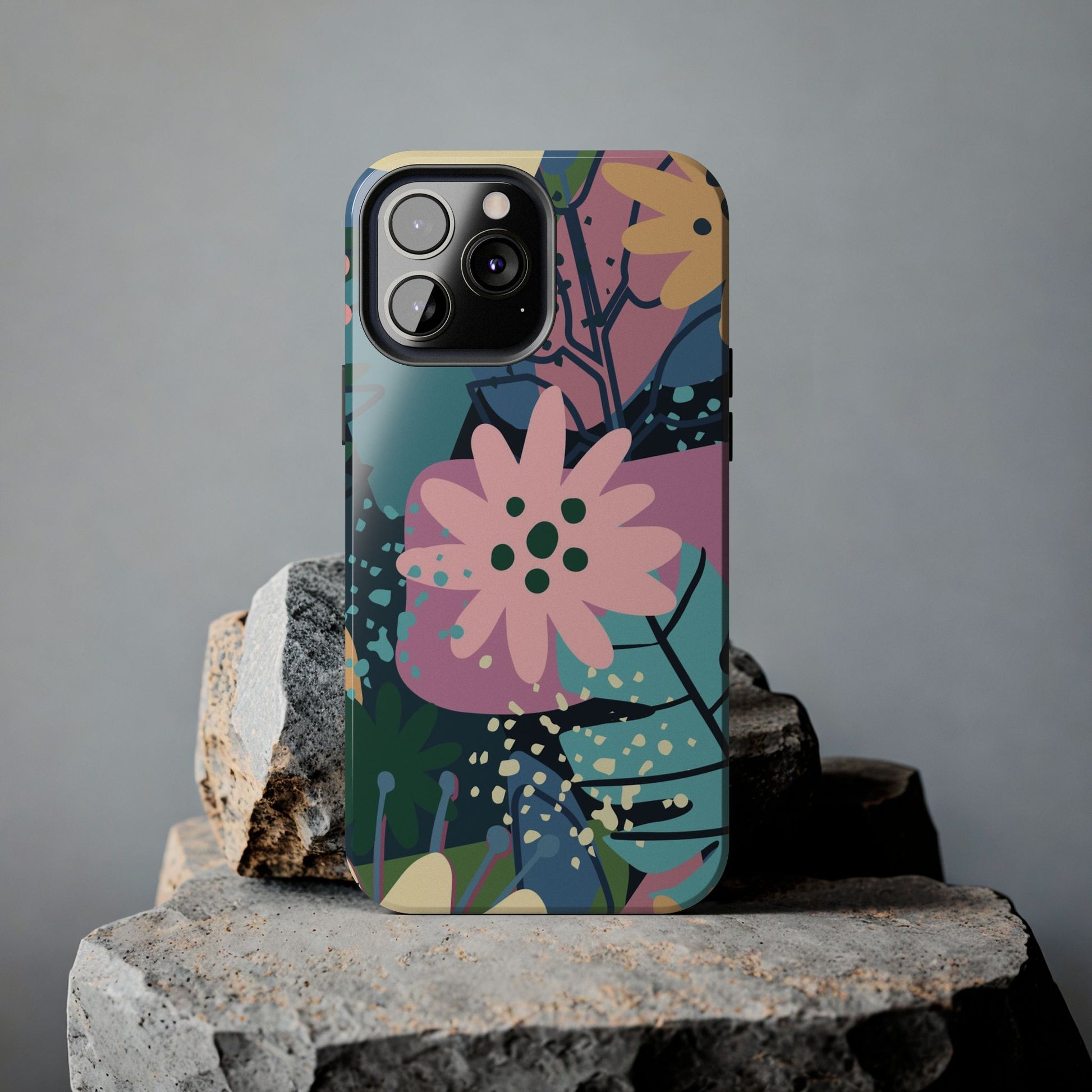 Contemporary collage design Tough Phone Cases