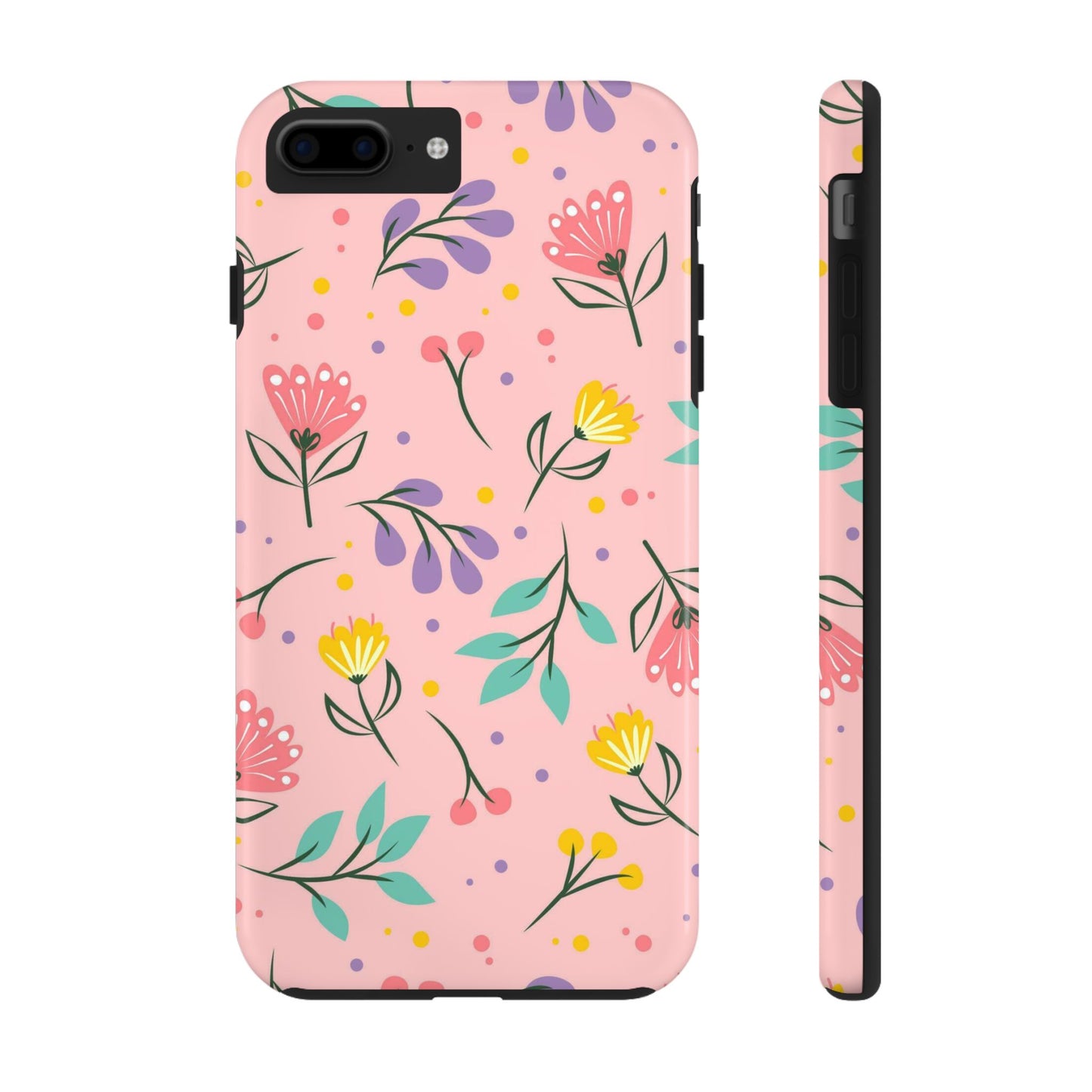 beautiful seamless handrawn floral Tough Phone Cases iPhone 7 Plus, iPhone 8 Plus