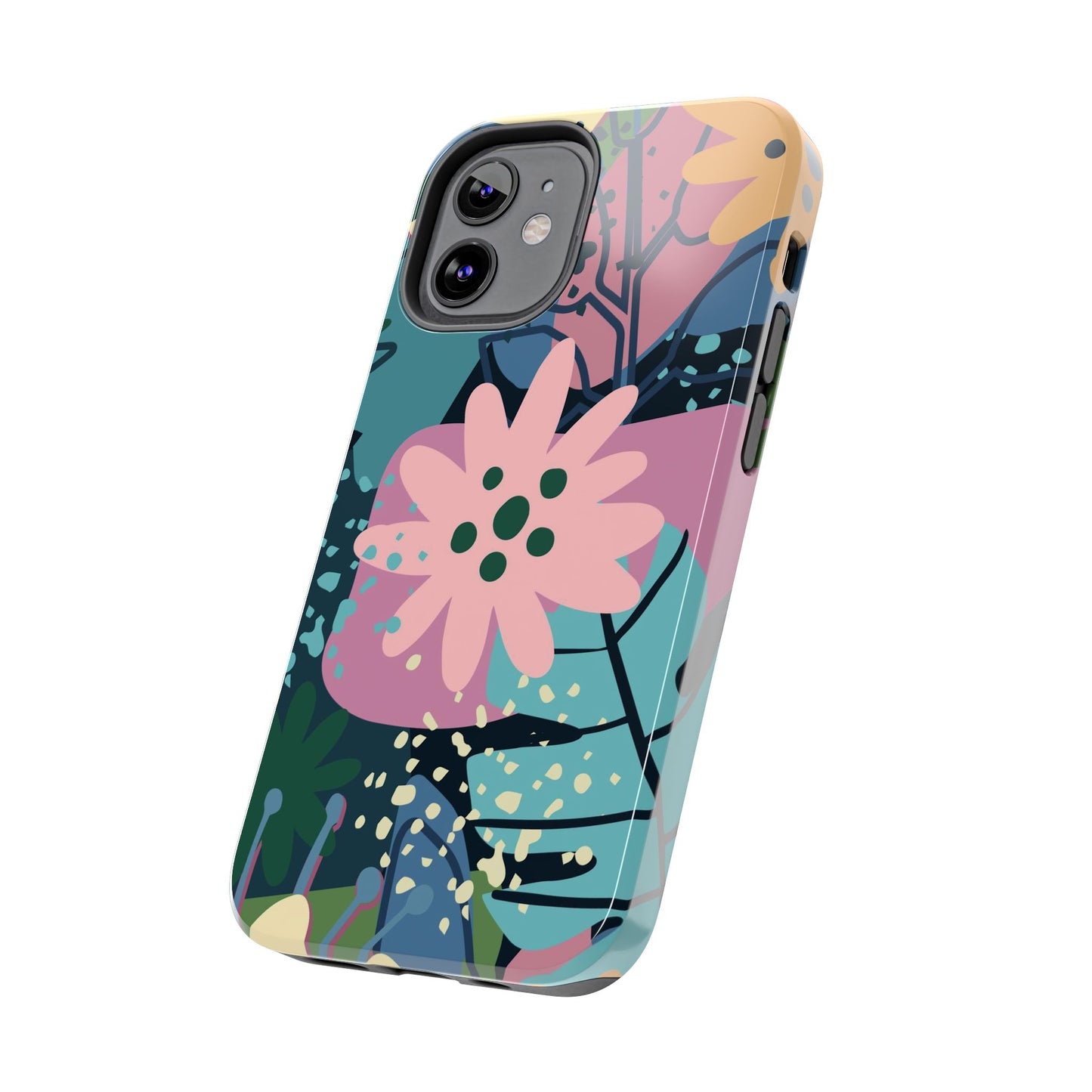 Contemporary collage design Tough Phone Cases