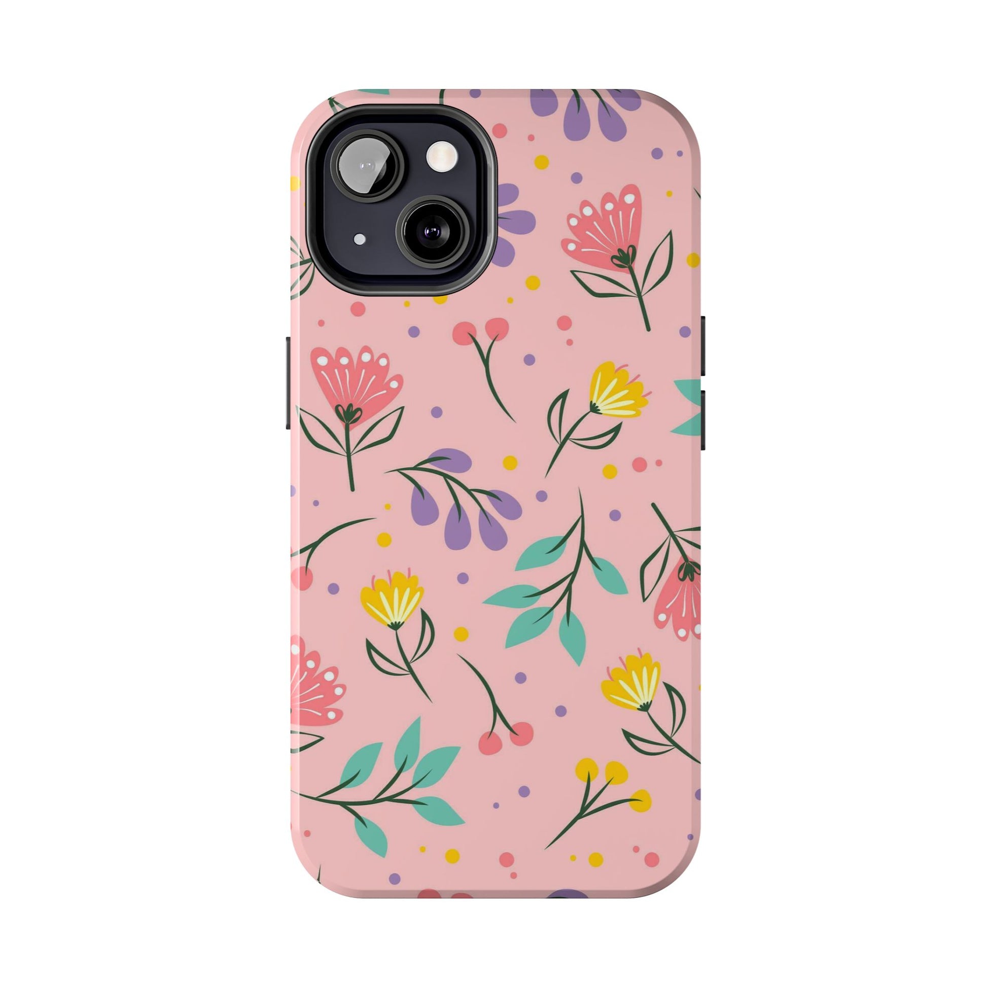 beautiful seamless handrawn floral Tough Phone Cases