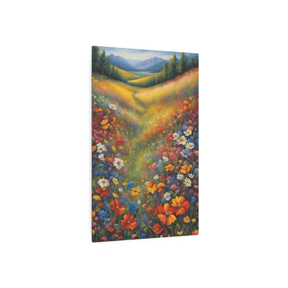 Valley of Eternal Blossoms: A Symphony of Nature’s Palette Metal Art Sign