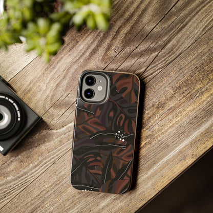 Modern exotic jungle plants Tough Phone Cases