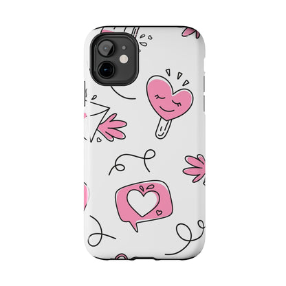 Seamless pattern of valentines calendars Tough Phone Cases