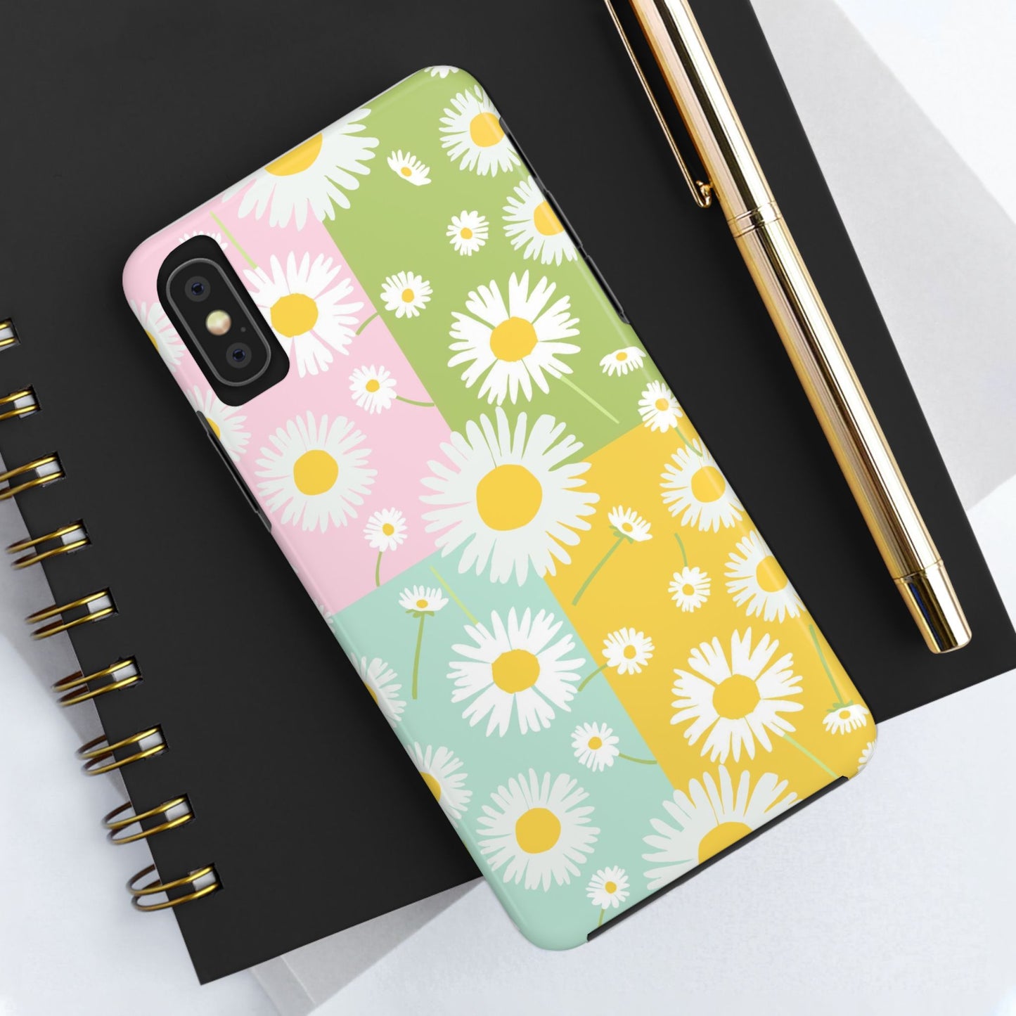 4 colors set of dandelion seamless pattern Tough Phone Cases