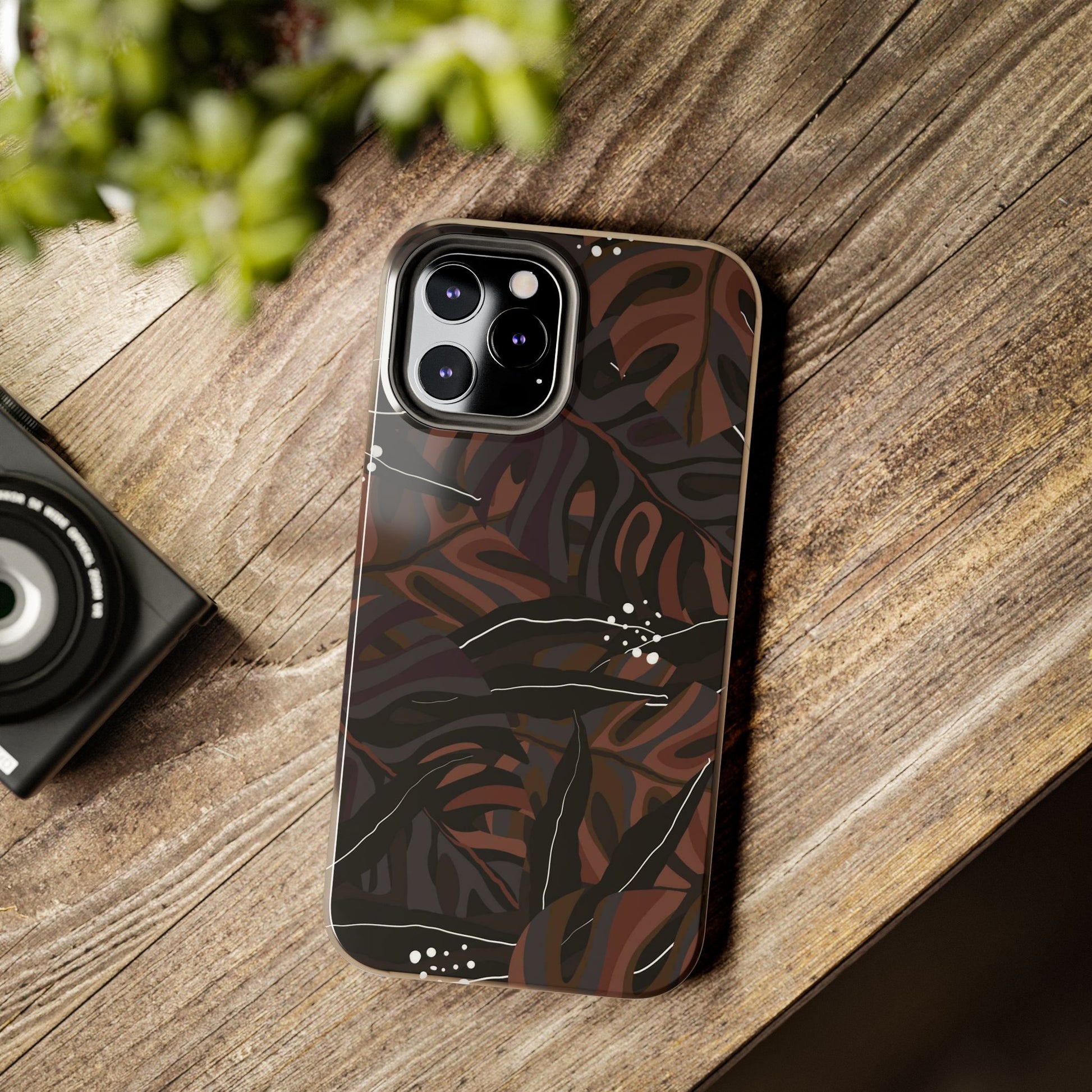 Modern exotic jungle plants Tough Phone Cases