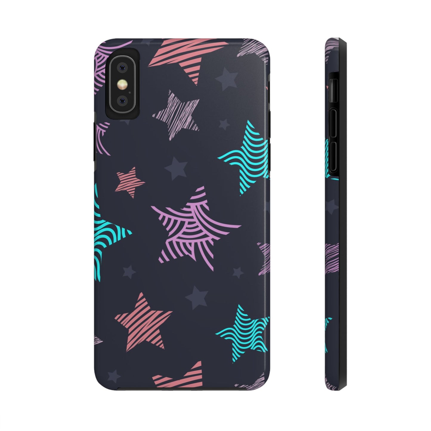 Hand Drawn Seamless Pattern Stars Tough Phone Cases iPhone XS