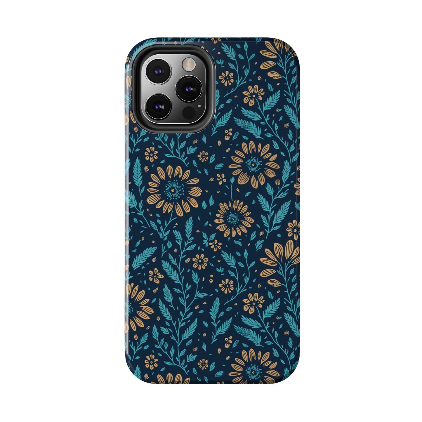 Flower Pattern Design Tough Phone Cases