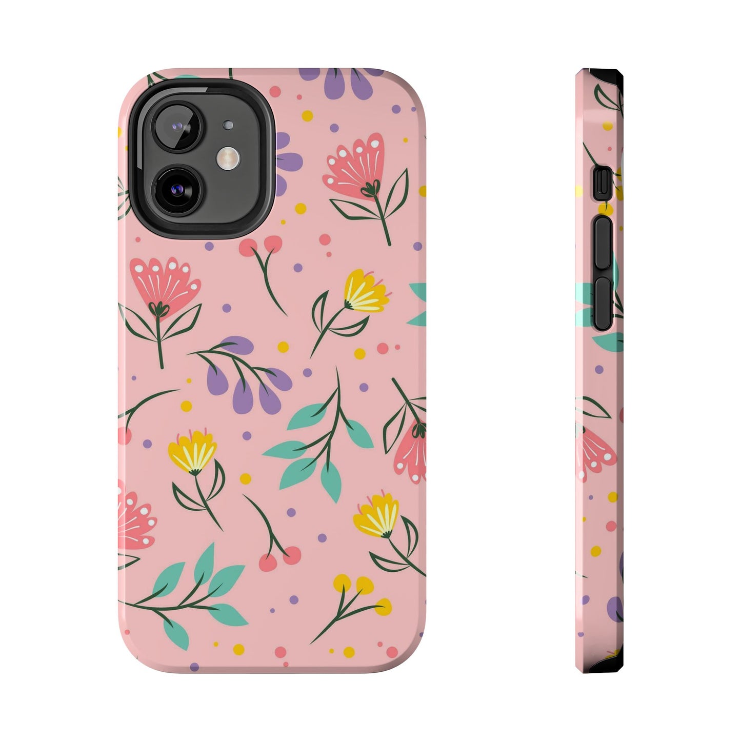 beautiful seamless handrawn floral Tough Phone Cases iPhone 12 Mini