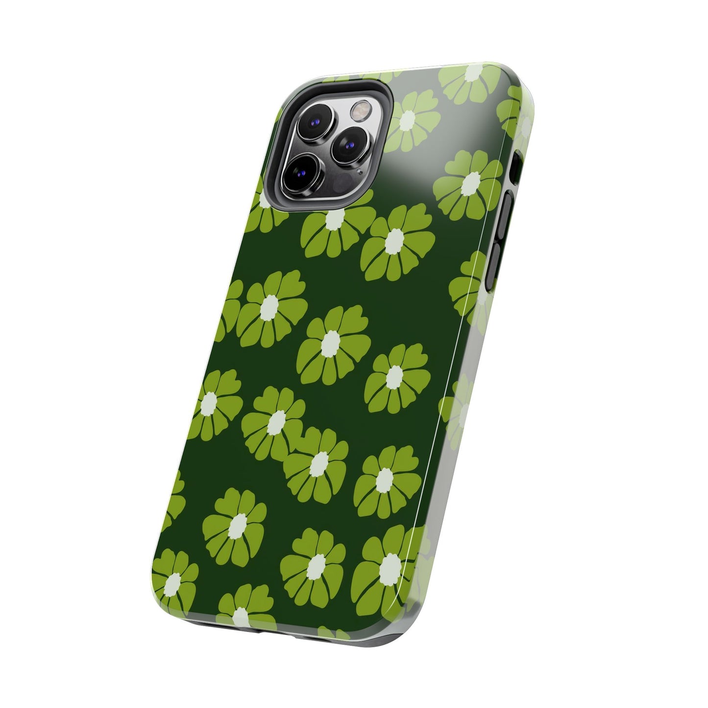 Retro groovy flowers seamless pattern Tough Phone Cases