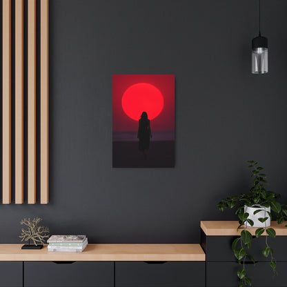 Stunning Metal Sign: Serene Sunset Scene with Silhouette | Perfect for Home Décor