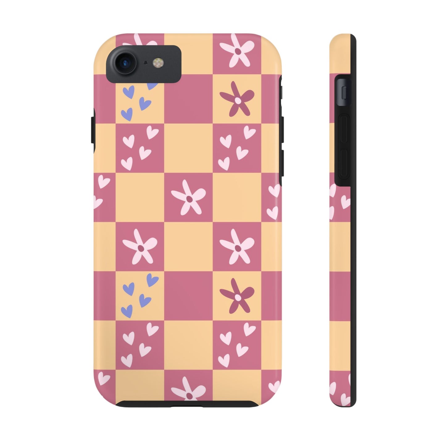 Simple geometric seamless pattern with flowers Tough Phone Cases iPhone 7, iPhone 8, iPhone SE