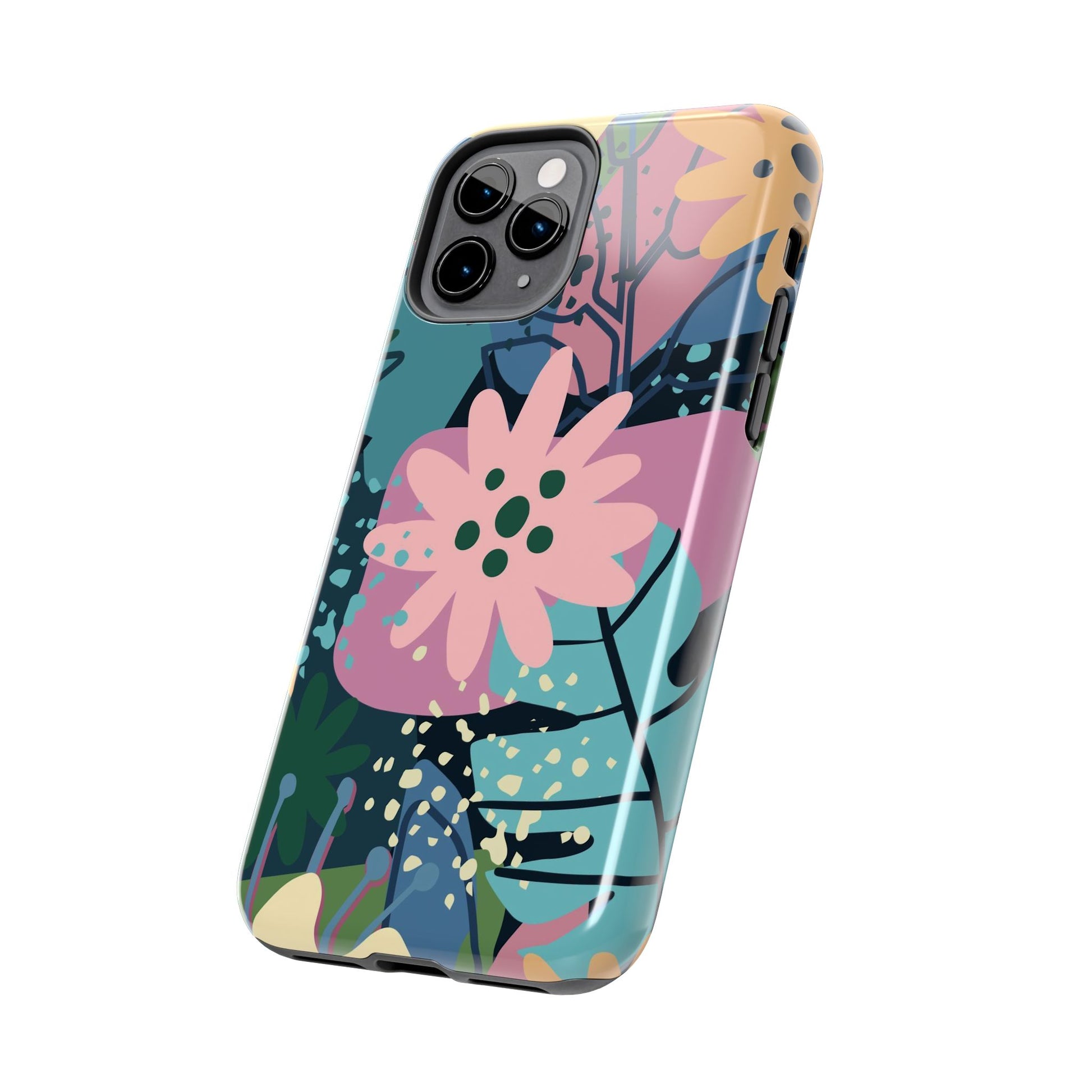 Contemporary collage design Tough Phone Cases