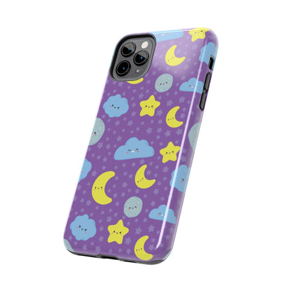 Night sky seamless pattern Tough Phone Cases