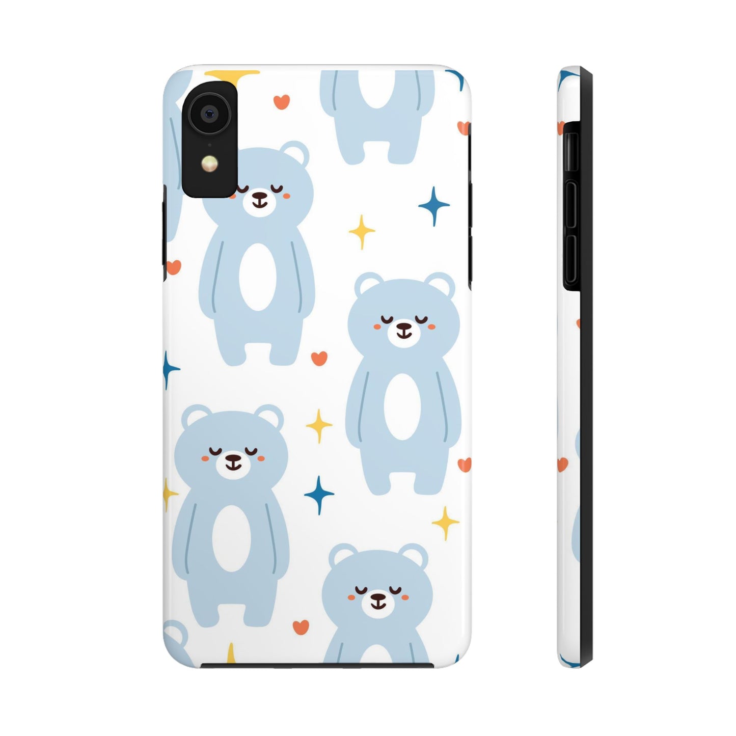 seamless pattern cute happy bear Tough Phone Cases iPhone XR