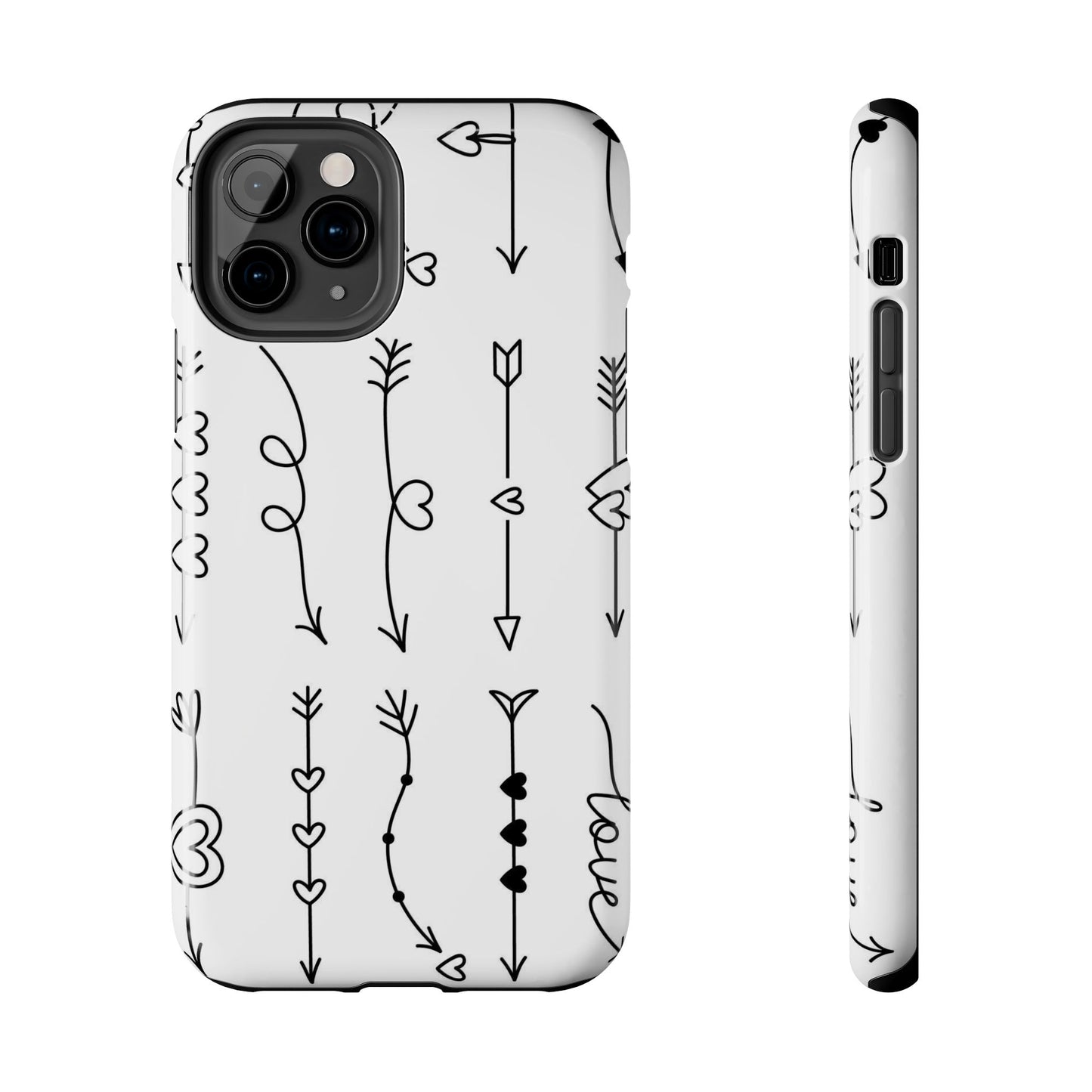 Set of cute doodle arrows for Valentine's Day Tough Phone Cases iPhone 11 Pro