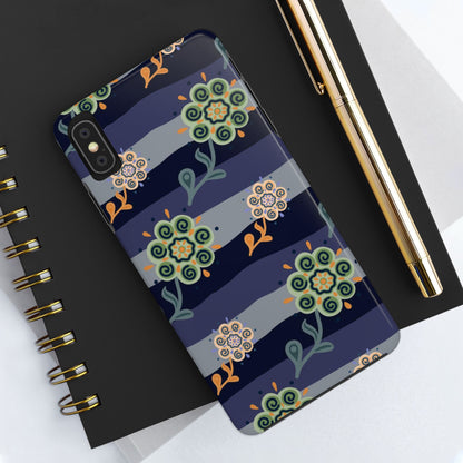 Abstract ethnic flower seamless pattern Tough Phone Cases