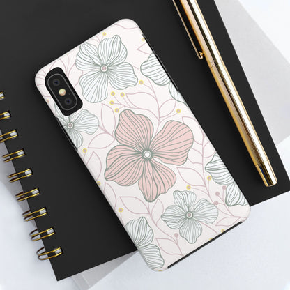 Florals seamless pattern Tough Phone Cases