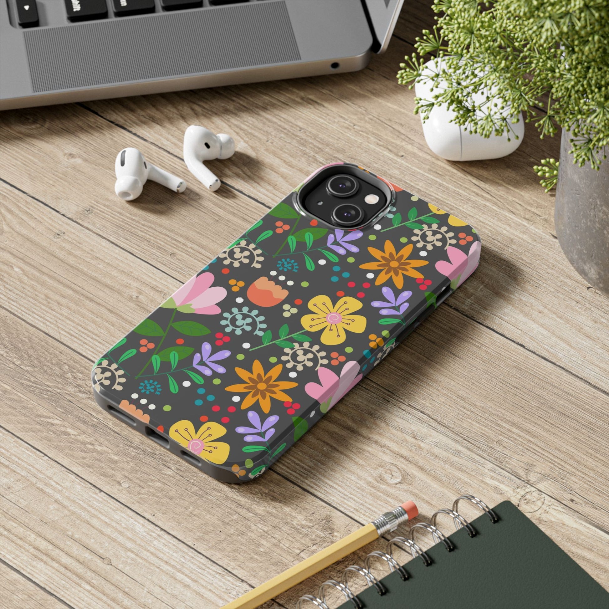 Abstract floral seamless pattern Tough Phone Cases