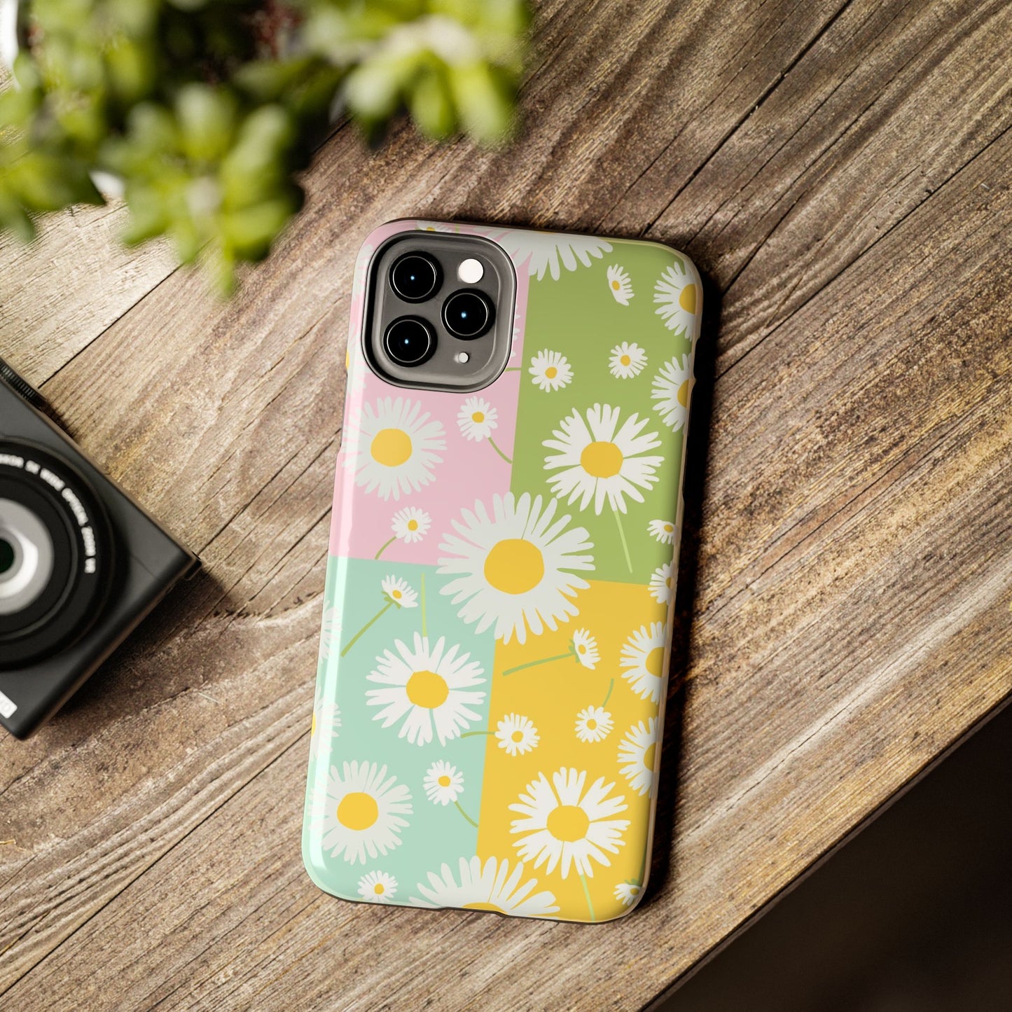 4 colors set of dandelion seamless pattern Tough Phone Cases