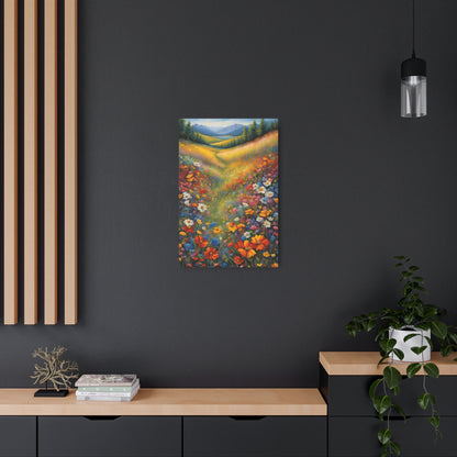 Valley of Eternal Blossoms: A Symphony of Nature’s Palette Metal Art Sign