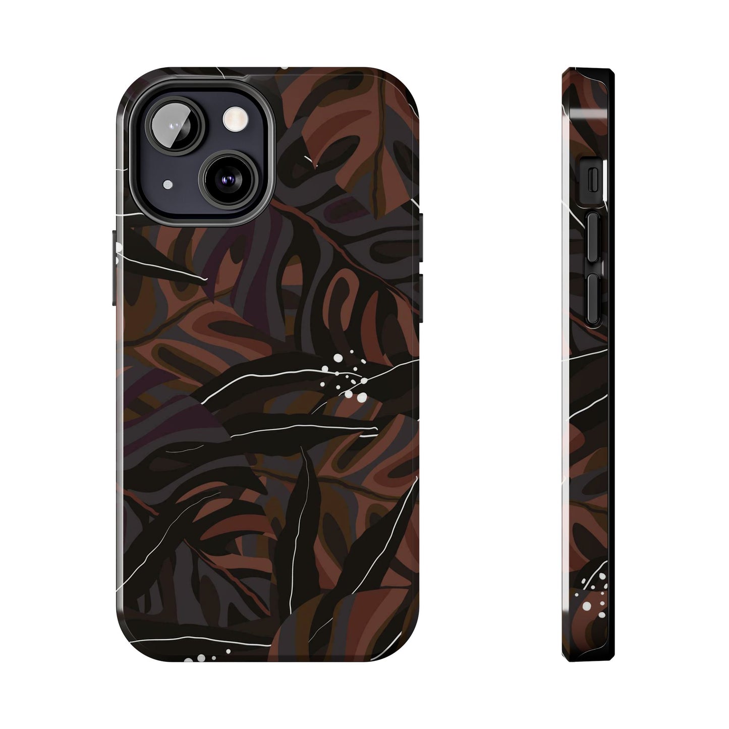 Modern exotic jungle plants Tough Phone Cases iPhone 13 Mini