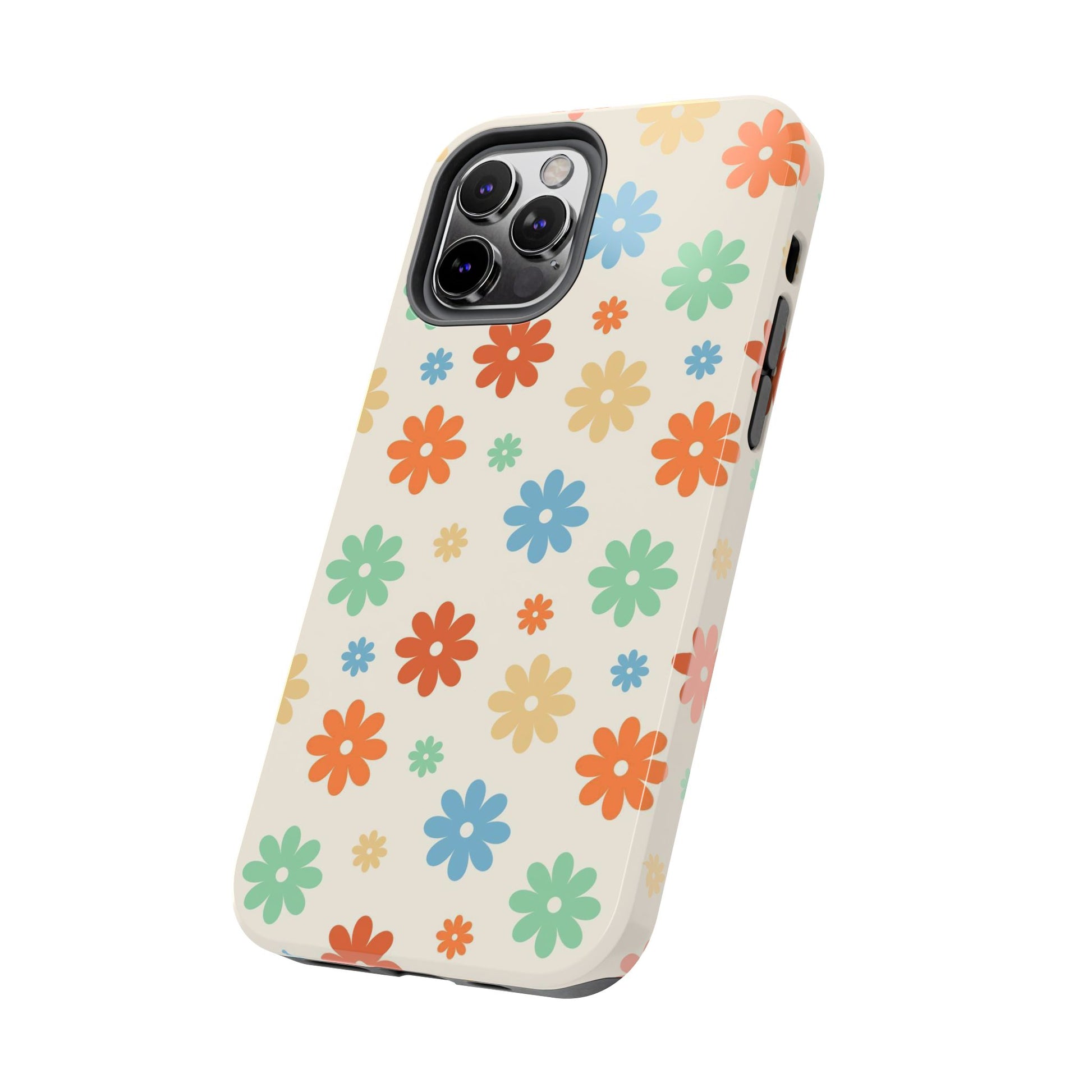 Retro groovy daisy seamless pattern Tough Phone Cases