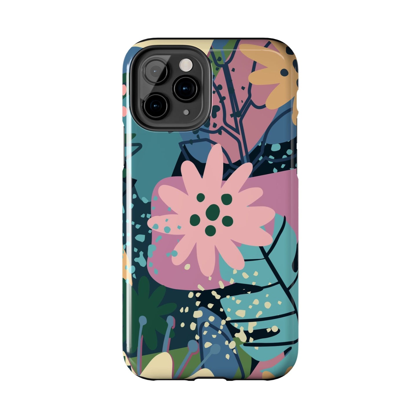 Contemporary collage design Tough Phone Cases