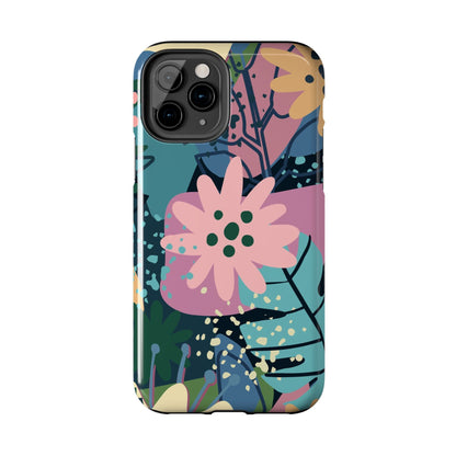 Contemporary collage design Tough Phone Cases