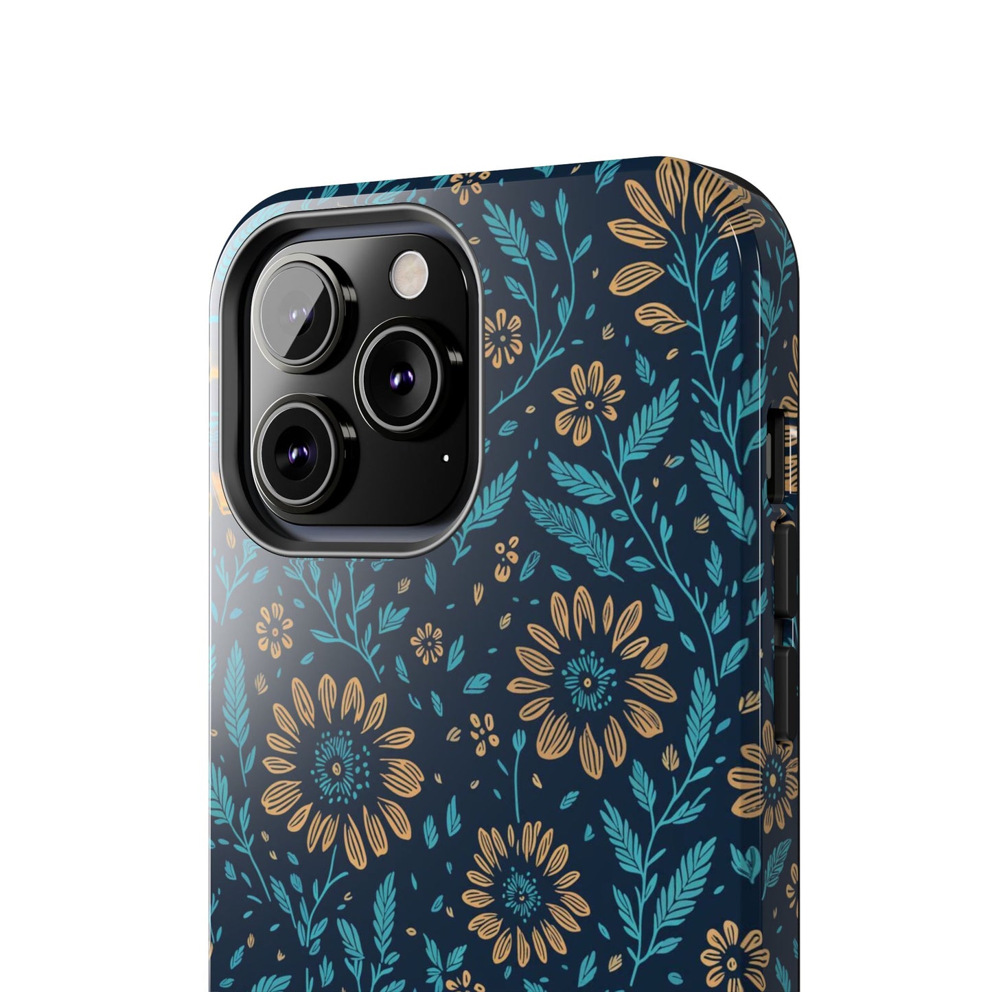 Flower Pattern Design Tough Phone Cases