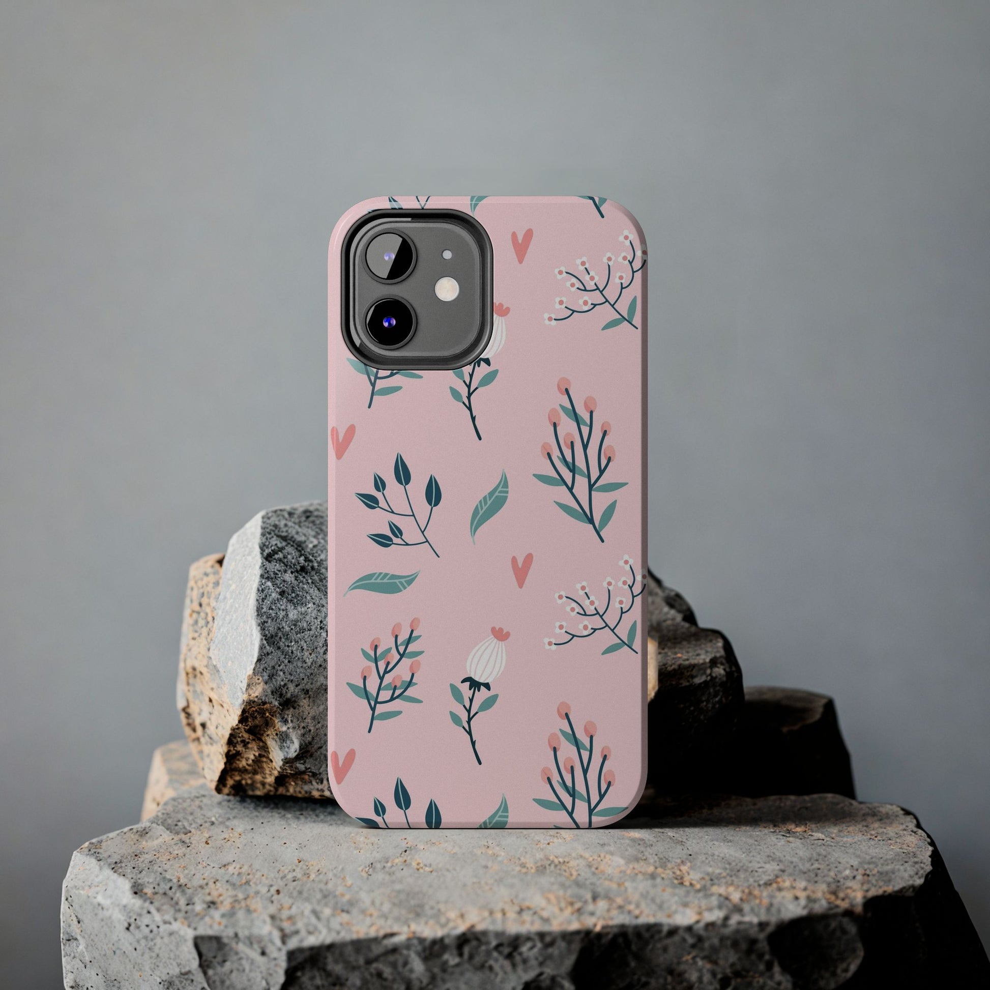 Floral seamless pattern. Garden flowers branches Tough Phone Cases