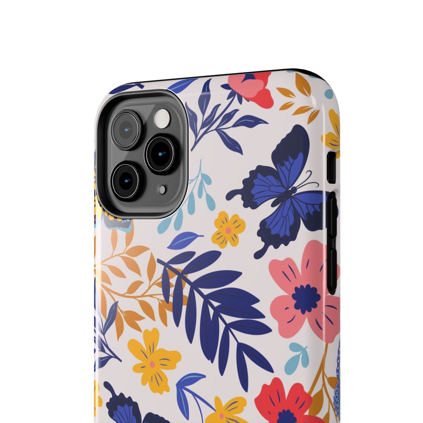 Seamless pattern with butterflies and flowers Tough Phone Cases