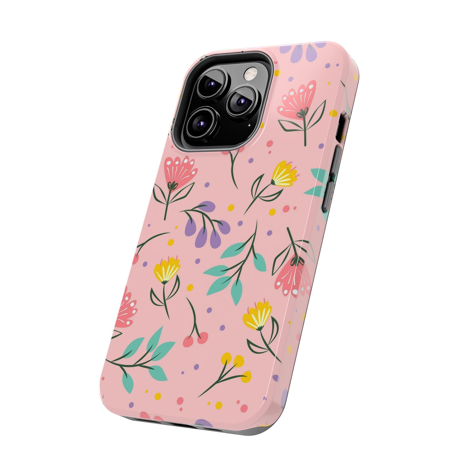 beautiful seamless handrawn floral Tough Phone Cases