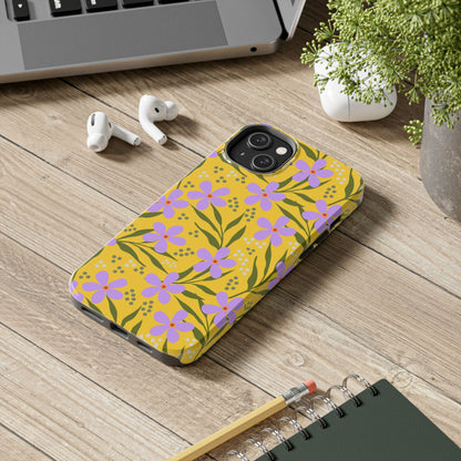 Folk art floral seamless pattern Tough Phone Cases