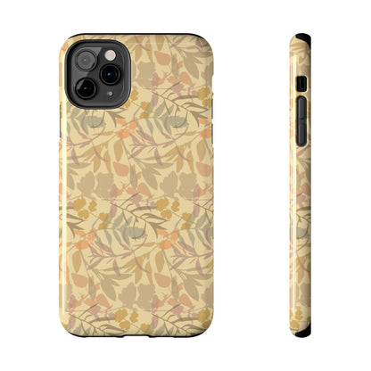 Boho Plants Leafs Pattern Tough Phone Cases iPhone 11 Pro Max